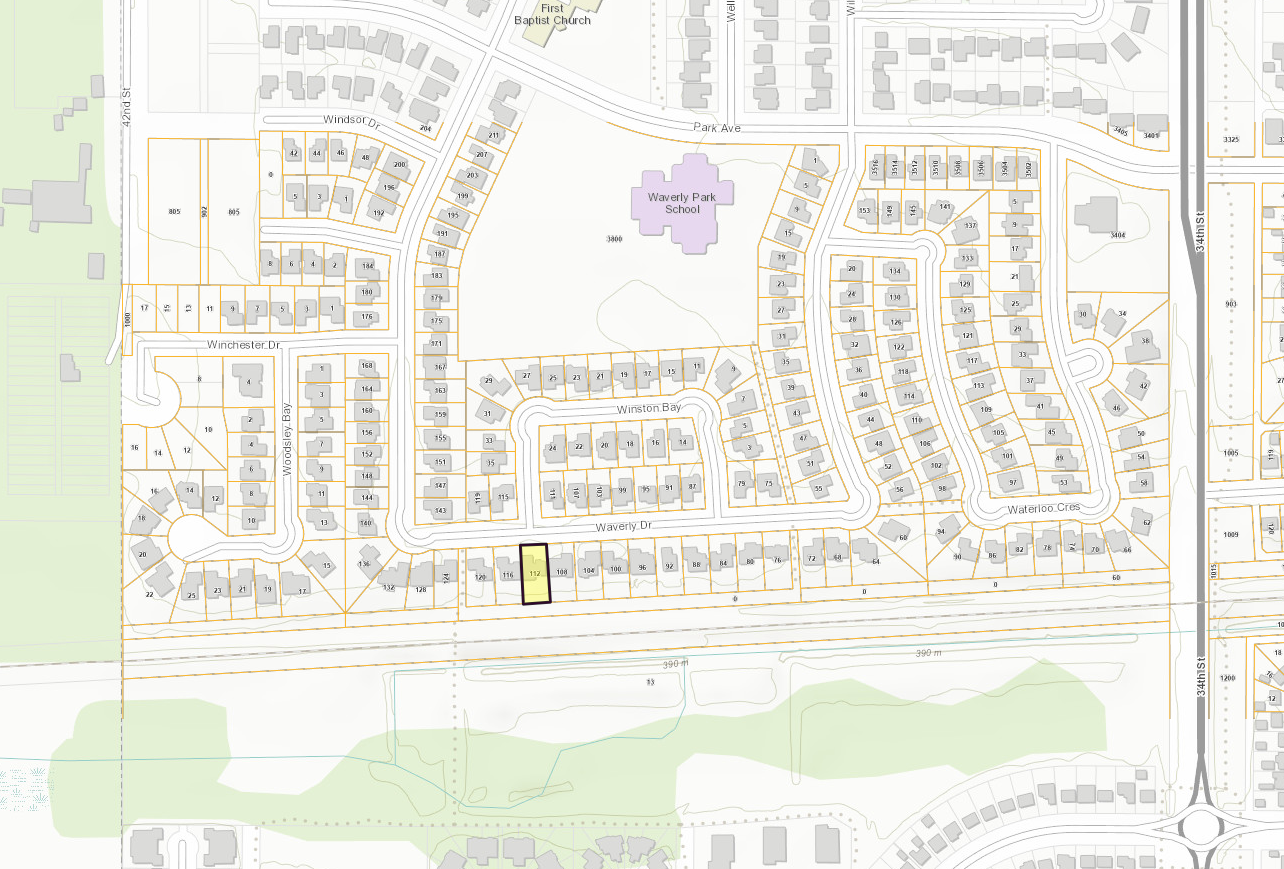 Neighborhood map of 112 Waverly Drive near Waverly Park School
